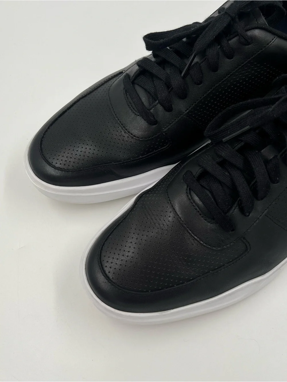 Cole Haan Men’s Grand Crosscourt Perforated Sneaker Black Leather Tennis 13M